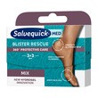 Salvequick Med Blister Resuce Mix 6, plastry na pęcherze, 6 szt.