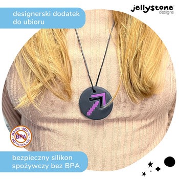 Jellystone Designs, wisiorek antystresowy Strzałka, szary, 1 szt.