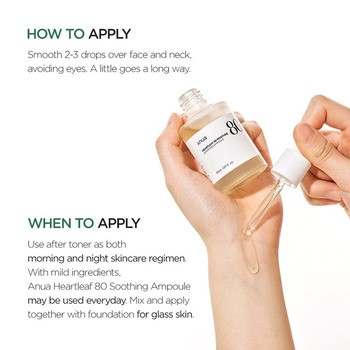 Anua Heartleaf 80% Ampoule, ampułka do twarzy, 30 ml