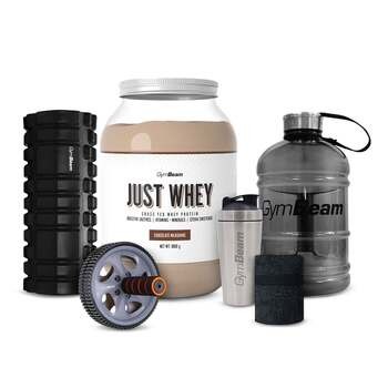 GymBeam Just Whey Protein Chocolate Milkshake, proszek, smak czekoladowy koktajl mleczny, 1000 g