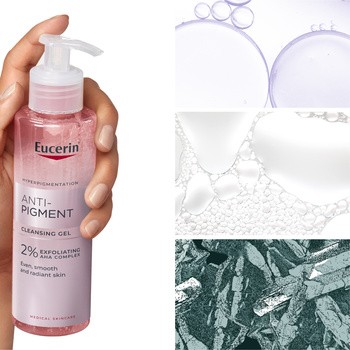 Eucerin Anti-Pigment, żel oczyszczający do twarzy, 2% kompleks kwasów AHA, 400ml