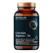 Doctor Life Cytrynian Magnezu + B6, kapsułki, 100 szt.