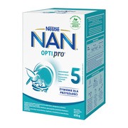 Mleko Nan Optipro 5, mleko modyfikowane po 2,5. roku życia, proszek, 650 g, (2 x 325 g)