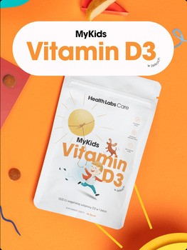 HealthLabs MyKids Vitamin D3, żelki, smak jabłkowy, 60 szt.