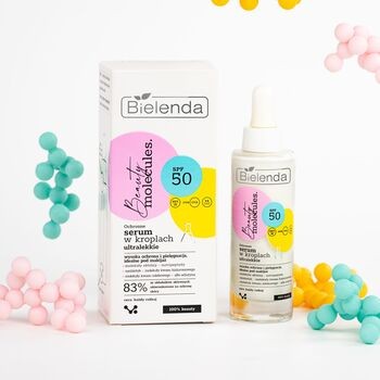 Bielenda Beauty Molecules, ochronne ultralekkie serum w kroplach, SPF50, 30 ml