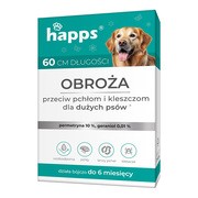 Happs, obroża przeciw pchłom i kleszczom dla dużych psów, 60 cm, 1 szt. https://azcdn.doz.pl/image/d/product/aef1994d-scale-180x180.png