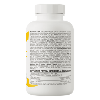 OstroVit Vitamin C 500, tabletki, 30 szt.