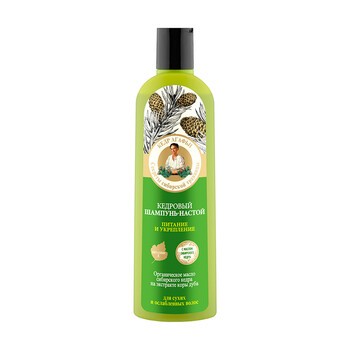 Receptury Babuszki Agafii, szampon cedrowy do wszystkich rodzajów włosów, 280 ml