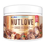Allnutrition Nutlove Choco Hazelnut, krem czekoladowy z chrupiącymi orzechami laskowymi, 500 g        