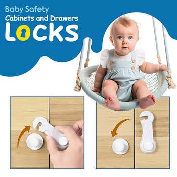 Sipo, blokada do szaf i szuflad na zatrzask, 10 szt.