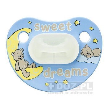 Bibi, smoczek uspokajający, ortodontyczny, (0-6m), Sweet Dreams, boy, 1 szt