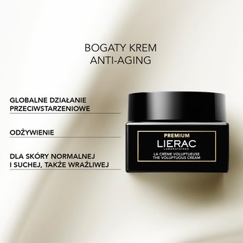 Lierac Premium, bogaty krem przeciwzmarszczkowy, refill, 50 ml