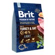 Brit Premium by Nature Light Turkey & Oat, karma niskokaloryczna dla psów wszystkich ras z nadwagą, indyk i owies, 3 kg