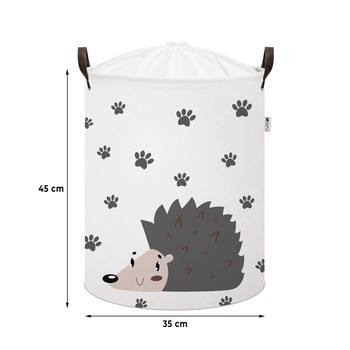 Sipo, Bawełniany kosz na zabawki XL, jeżyk, 1 szt.