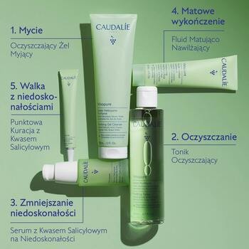 Caudalie Vinopure, punktowy żel z kwasem salicylowym, 15 ml