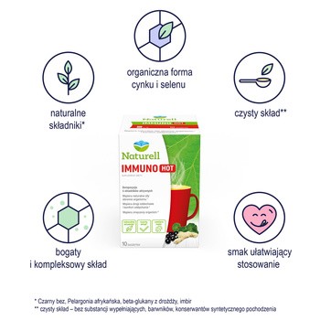 Naturell Immuno HOT, proszek w saszetkach, 10 g, 10 szt.
