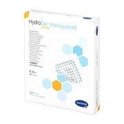 HydroTac Transparent Comfort, opatrunek hydrożelowy, 8 cm x 8 cm, 10 szt.