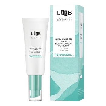 AA Laab Clear Skin Solution, normalizująco-ochronny żel SPF 50, Ultralight, 40 ml