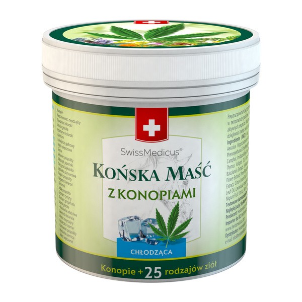 SwissMedicus SwissMedicus, końska maść chłodząca z konopiami, 500 ml