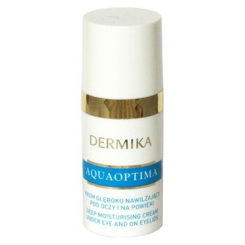 Dermika Aquaoptima, krem głęboko nawilżający pod oczy i na powieki, 15 ml