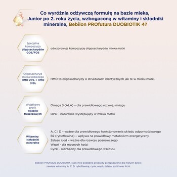 Zestaw 2x Bebilon PROfutura DUOBIOTIK 4, formuła na bazie mleka po 2. roku życia, proszek, 800 g