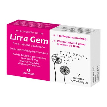 Lirra Gem, 5 mg, tabletki powlekane, 7 szt.