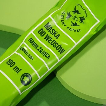 Mydlarnia 4 Szpaki, nawilżająca maska do włosów - Chmielowa, 190 ml