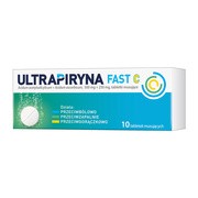 alt Ultrapiryna Fast C, 500 mg+250 mg, tabletki musujące, 10 szt.