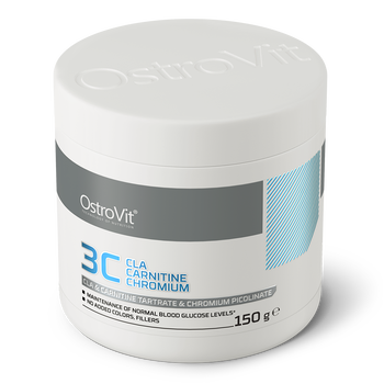 OstroVit 3C CLA Carnitine Chromium, proszek, smak kiwi, 150 g
