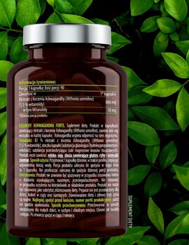 Essensey Ashwagandha Forte, kapsułki, 90 szt.