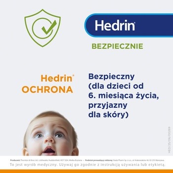 Hedrin Ochrona, odżywka w sprayu do włosów chroniąca przed wszawicą, 100 ml