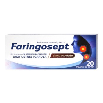 Faringosept, 10 mg, tabletki do ssania, 20 szt.