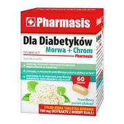 Dla Diabetyków Morwa + Chrom Pharmasis, tabletki, 60 szt.