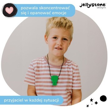 Jellystone Designs, gryzak terapeutyczny Zielony Robot, 1 szt.