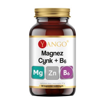 Yango Magnez + Cynk + B6, kapsułki twarde, 90 szt.