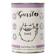 Gussto Fresh Turkey and Duck, mokra karma dla kotów, indyk i kaczka, 400 g