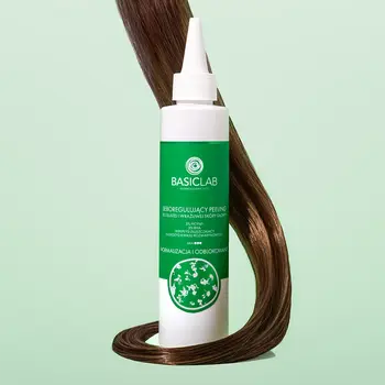 BasicLab Trichologis, seboregulujący peeling do tłustek i wrażliwej skóry głowy, 150 ml