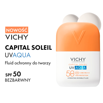 Vichy Capital Soleil, fluid nawilżający SPF50 PA+++, 50 ml