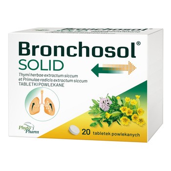 Bronchosol Solid, 75 mg + 37,5 mg, tabletki powlekane, 20 szt.
