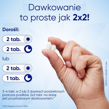 Magne B6 Forte, 100 mg+10 mg, tabletki powlekane, 60 szt.
