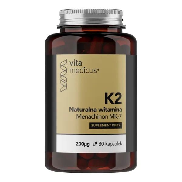 Витамин K2 MK-7 VitaMedicus Natto 200 мкг, 30 капсул