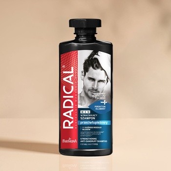 Radical Men, szampon wzmacniający, przeciwłupieżowy, dla mężczyzn, 400 ml