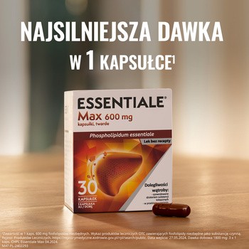 Zestaw 3x Essentiale Max, 600 mg, kapsułki, 30 szt.