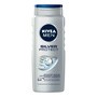 Nivea Men, żel pod prysznic 3w1, Silver Protect, 500 ml