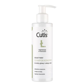 Cutis Ł, szampon bioaktywny konopny + CBD kannabidiol, 200 ml