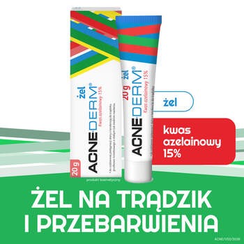Acne-Derm, żel przeciwtrądzikowy i wybielający, 20 g