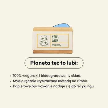 Mydlarnia 4 Szpaki, naturalne mydło w kostce, Król Laur, 110 g