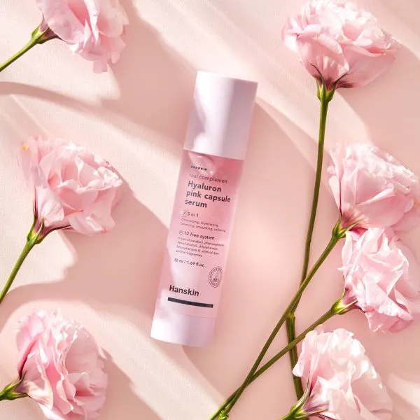 Сыворотка для лица Hanskin Real Complexion Hyaluron Pink Capsule увлажняющая, с гиалуроновой кислотой, 50 мл — фото 4