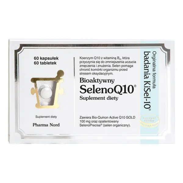 Селен и коэнзим Q10 Pharma Nord Bioaktywny SelenoQ10, с витамином B2, капсулы и таблетки