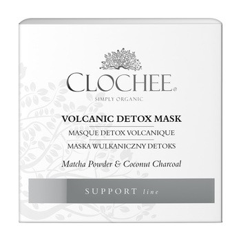 Clochee Simply Organic, maska do twarzy Wulkaniczny Detoks, 50 ml